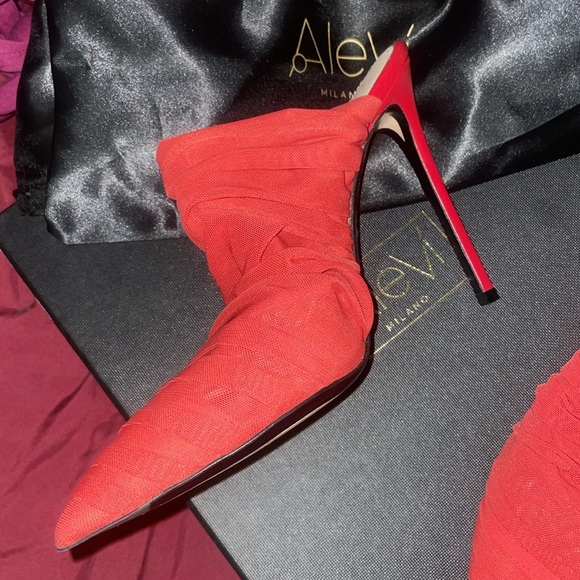 Alevi Milano Shanina 110 Look net red mules - Picture 4 of 17